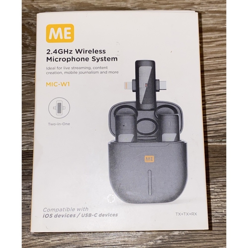 ME - Wireless Lavalier Microphone 2.4GHz Wireless Microphone System Mic-W1
